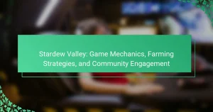 Stardew Valley: Game Mechanics, Farming Strategies, and Community Engagement