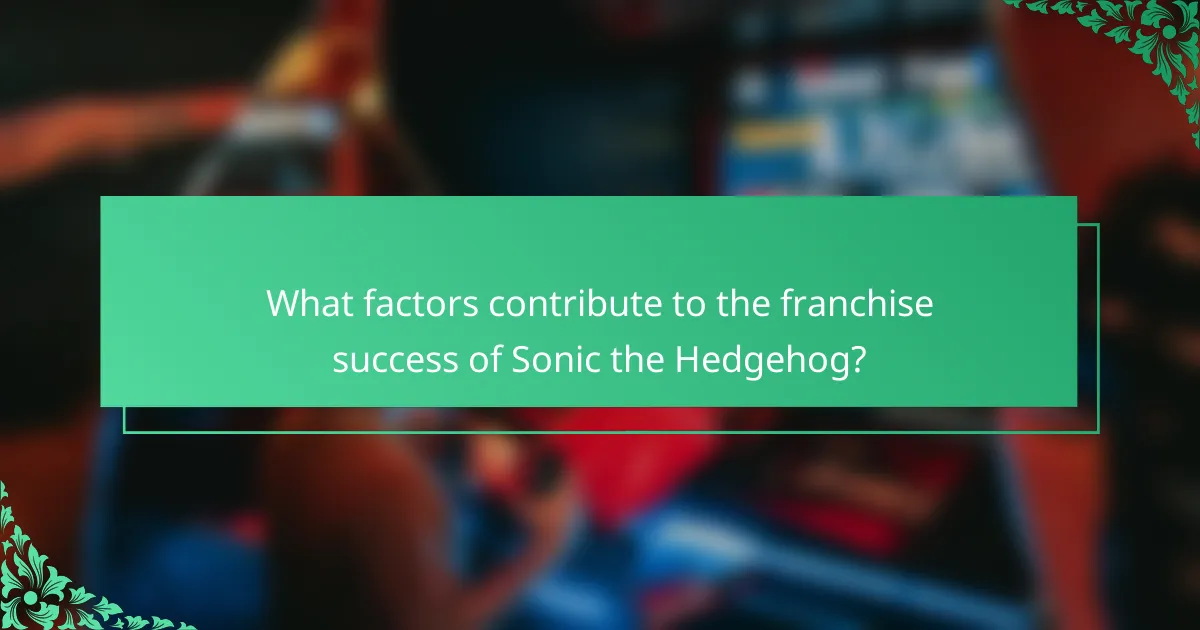 What factors contribute to the franchise success of Sonic the Hedgehog?